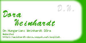 dora weinhardt business card